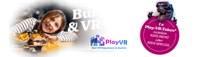 Le Burger und PlayVR Kooperation, exklusiv nur bei Le Burger Auhofcenter