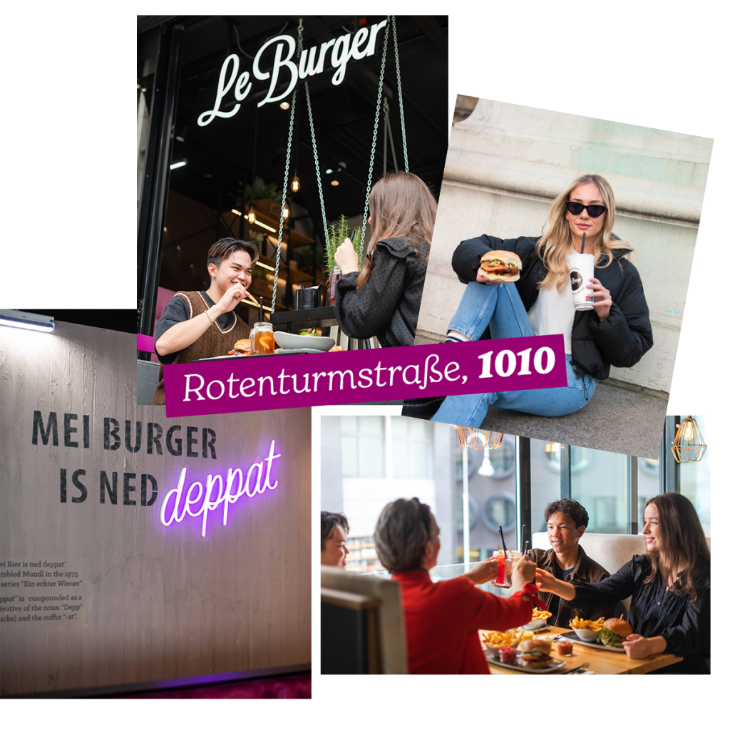 Le Burger Rotenturmstraße, Bilder von unserem Standort im ersten Wiener Bezirk