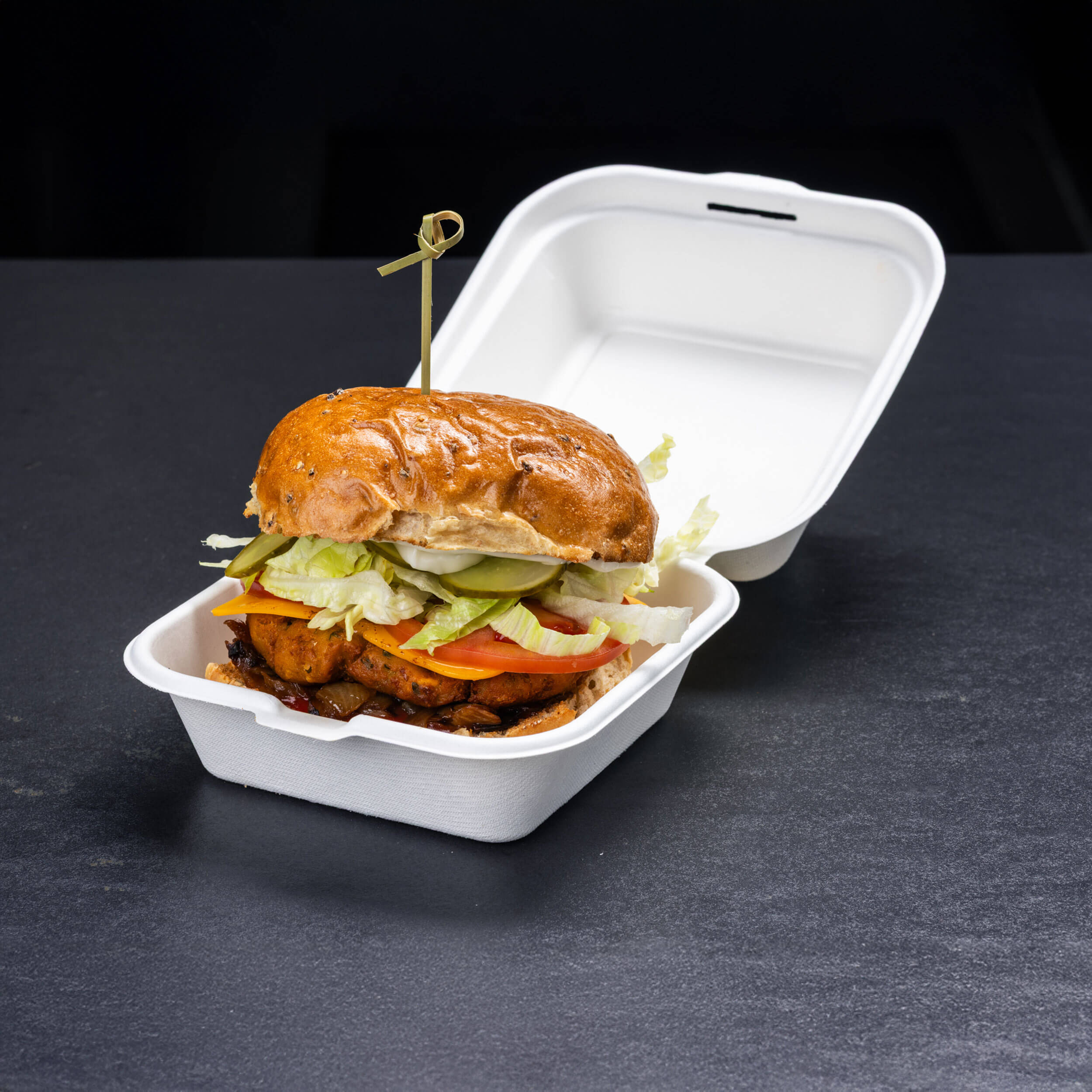 Veganer Cheeseburger